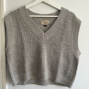 Knit gray vest